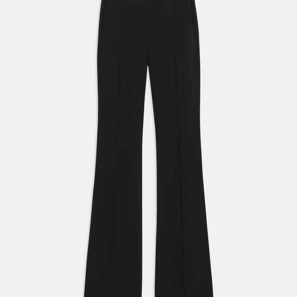 NWT Theory Black Demitria Admiral Crepe Flared Pants - Size 6 - Picture 5 of 8